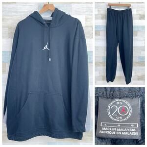 Nike Air Jordan 20th Anniversary Sweatsuit Black Gray Jumpman 2005 Mens Large